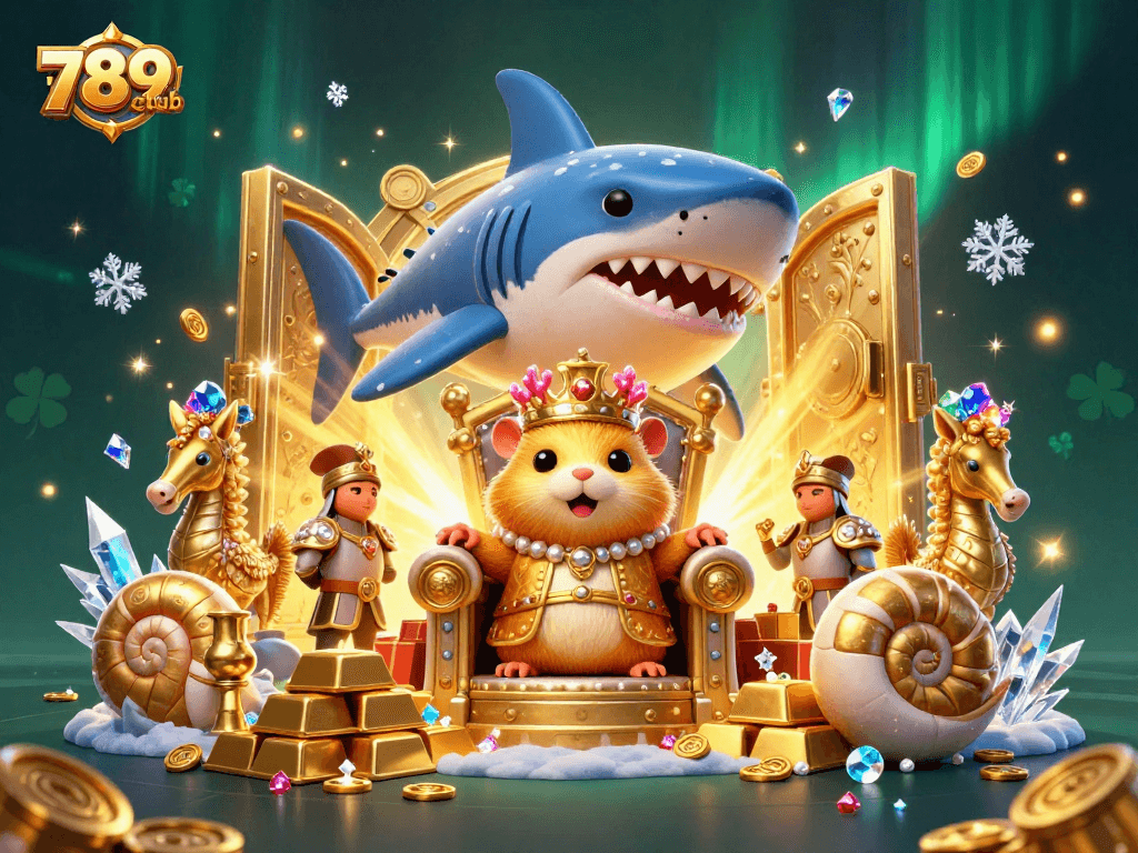 Engage with exciting games on 789club, showcasing vibrant characters in a rich casino scene.