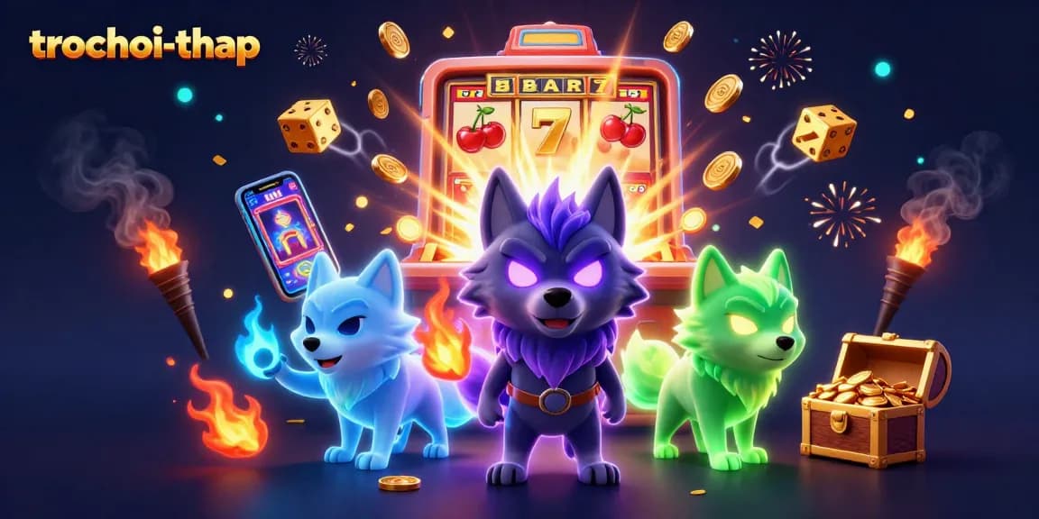 Play trochoi-thap online, experiencing thrilling wins with ghostly wolves and slot excitement.