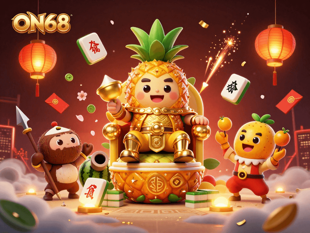 Experience thrilling adventures at ON68 with exciting characters and vibrant casino elements.