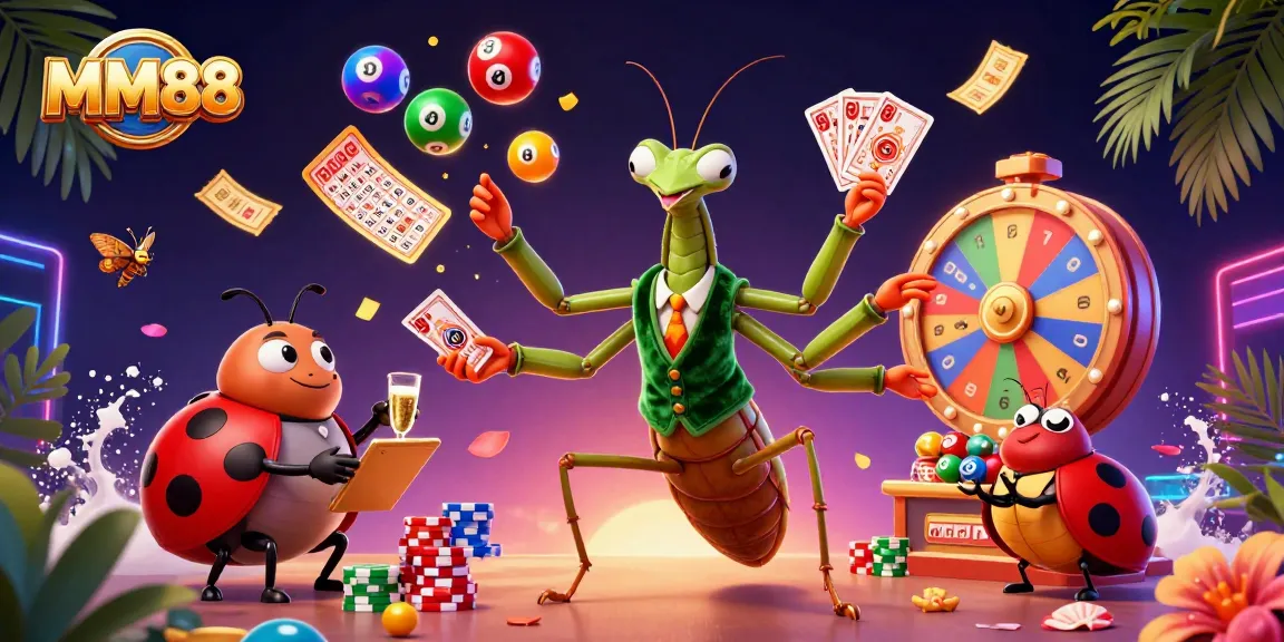 Experience exciting casino action with MM88's vibrant gambling scene and engaging characters.