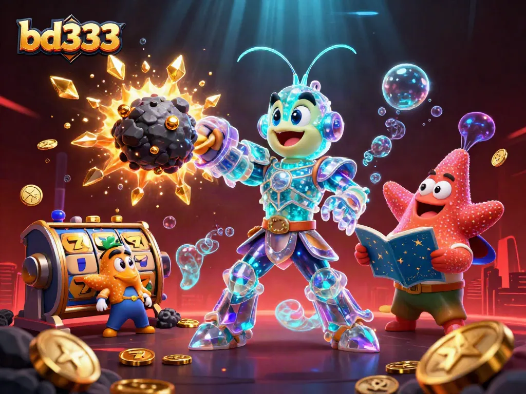 Experience thrilling gameplay with bd333 while a galactic samurai shatters asteroids into golden coins.