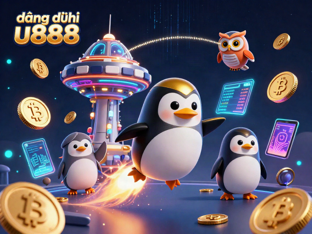 Experience the thrill as you register at đăng ký u888 with vibrant gaming elements in this dynamic scene.
