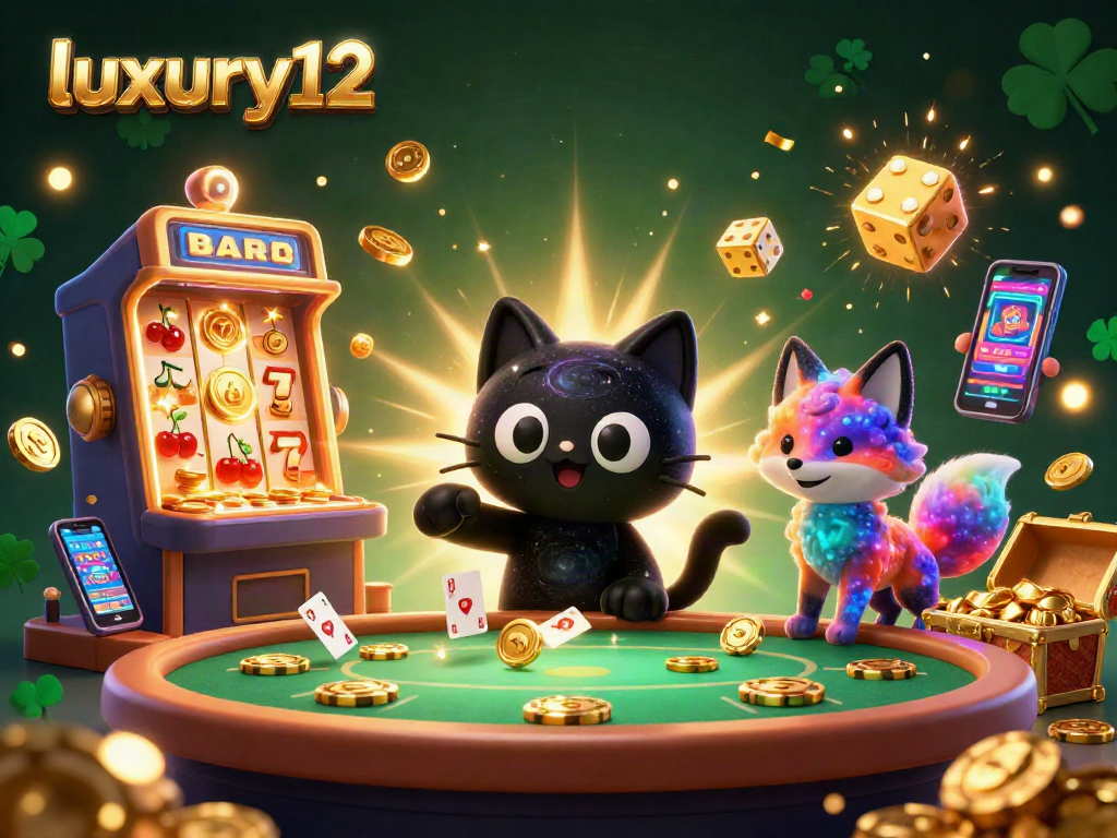 Join the cosmic fun with luxury12's magical gaming experience, featuring vibrant slots and playful characters.