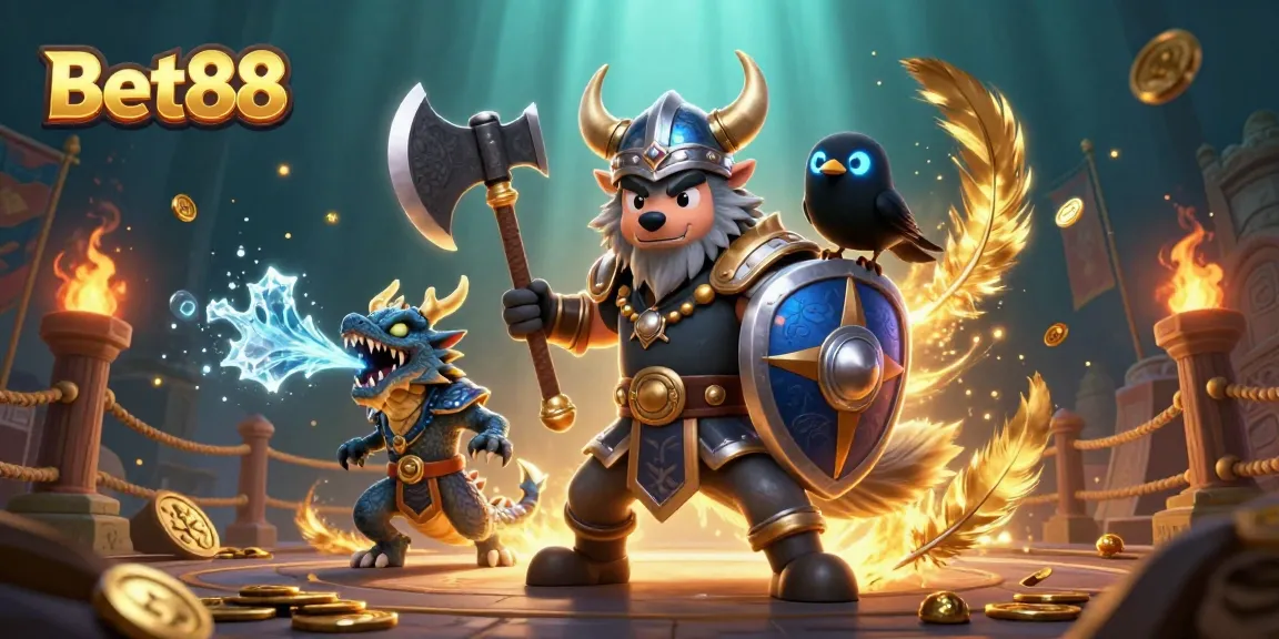 Spin to win with Bet88 at an exciting Viking-themed gaming arena.