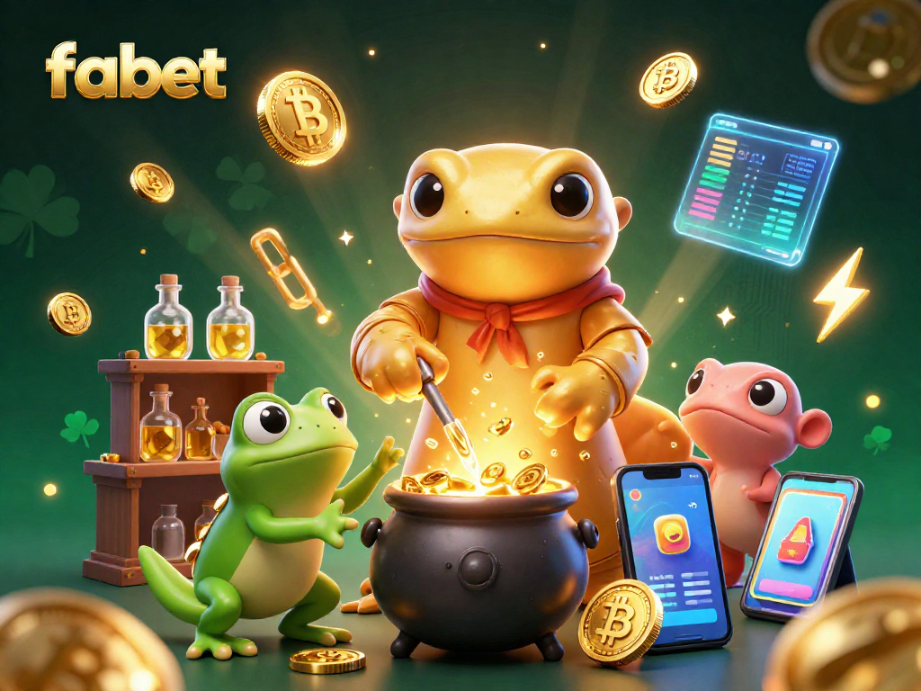 Enhance your winning strategies at fabet with this captivating illustration of gold transformation in a casino setting.