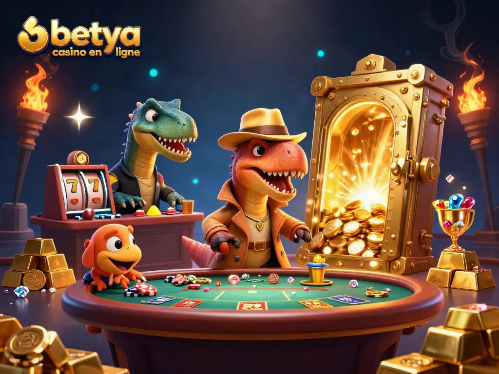 Engage with betya casino en ligne by enjoying thrilling blackjack action in a vibrant 3D scene.