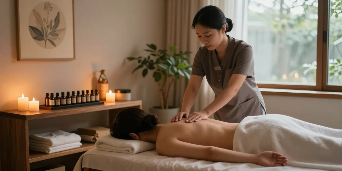 Experience a rejuvenating 강남출장마사지 in a serene spa setting with calming atmosphere and professional therapist.