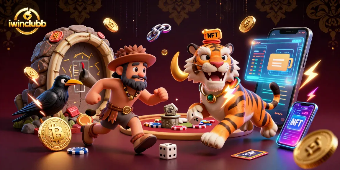 Experience the prehistoric casino action at iwinclubb with a caveman and his sabertooth tiger.