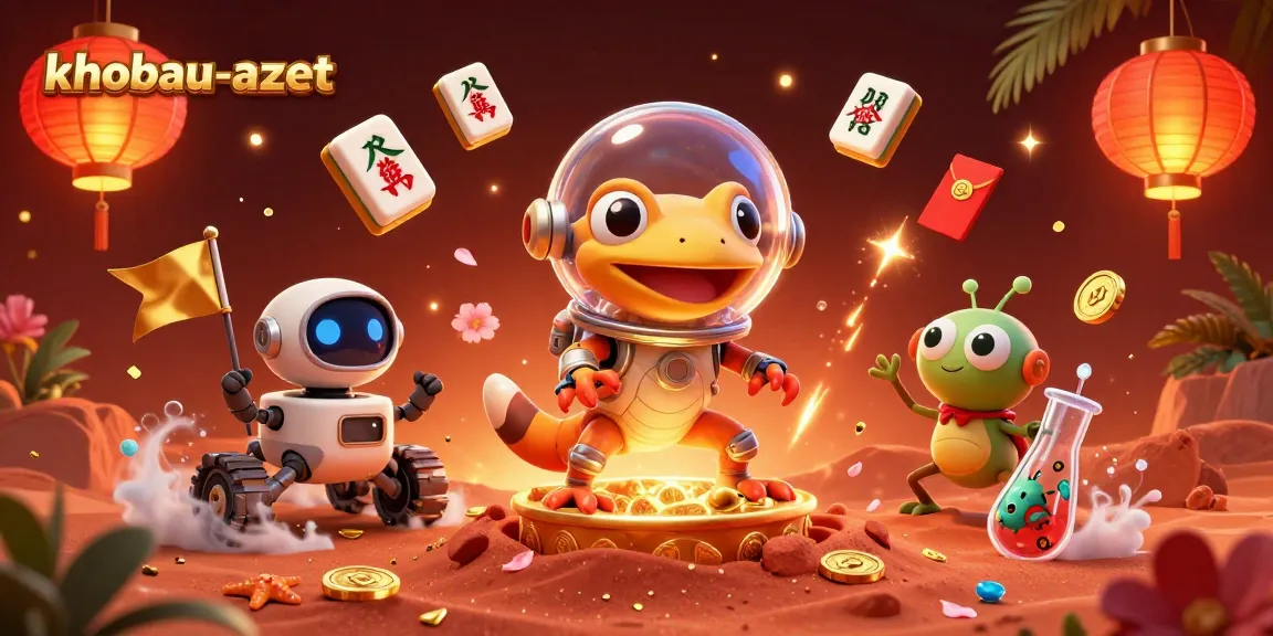 Experience thrilling gameplay in khobau-aztec, with vibrant illustrations of casino treasures.