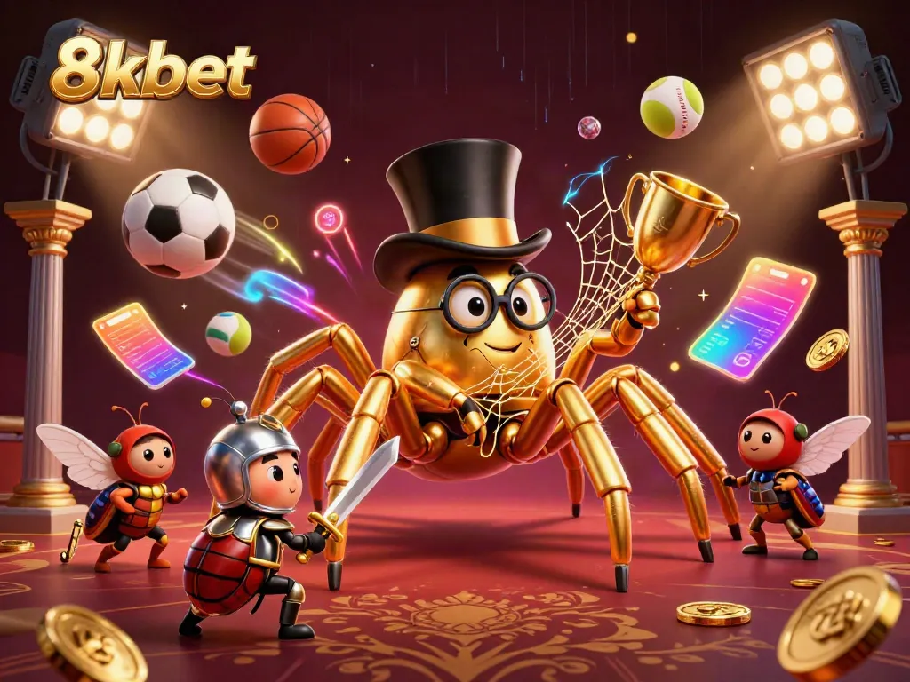 Experience thrilling sports betting at 8xbet with vibrant 3D characters and dynamic game elements.
