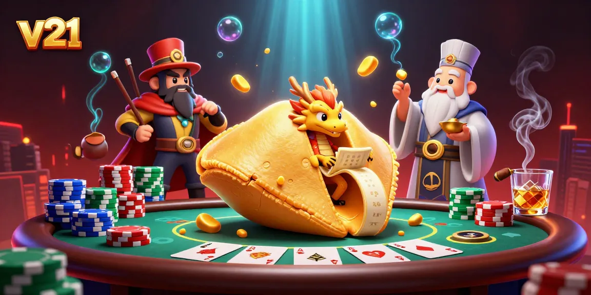 Permainan kasino v21 yang menarik dengan karakter 3D mengasyikkan dan elemen bermain yang kaya.