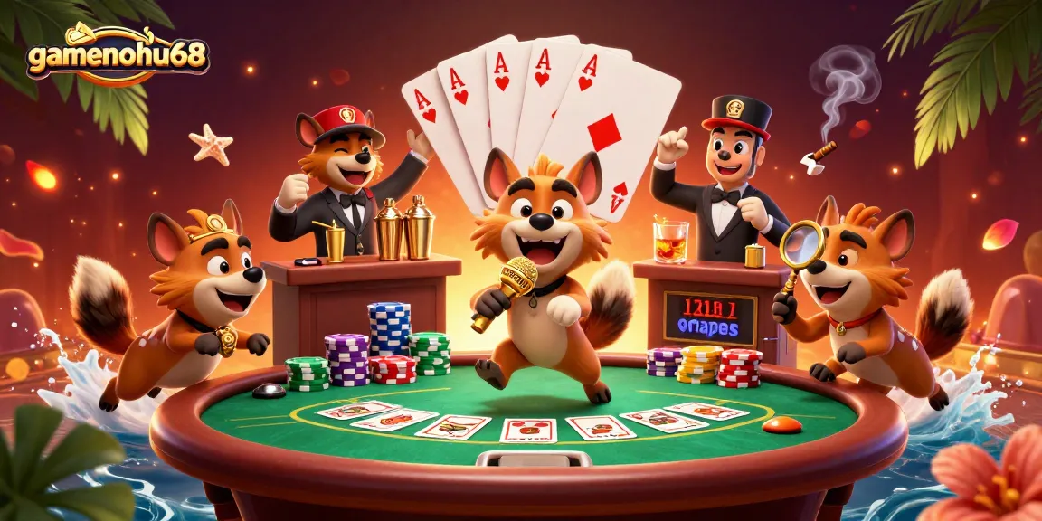 Engage with gamenohu68 as lively hyenas run a comedy casino club filled with vibrant poker elements.