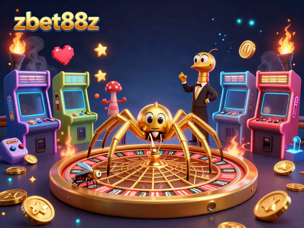 Experience exciting gameplay at ZBET88Z with a vibrant roulette scene featuring unique characters.