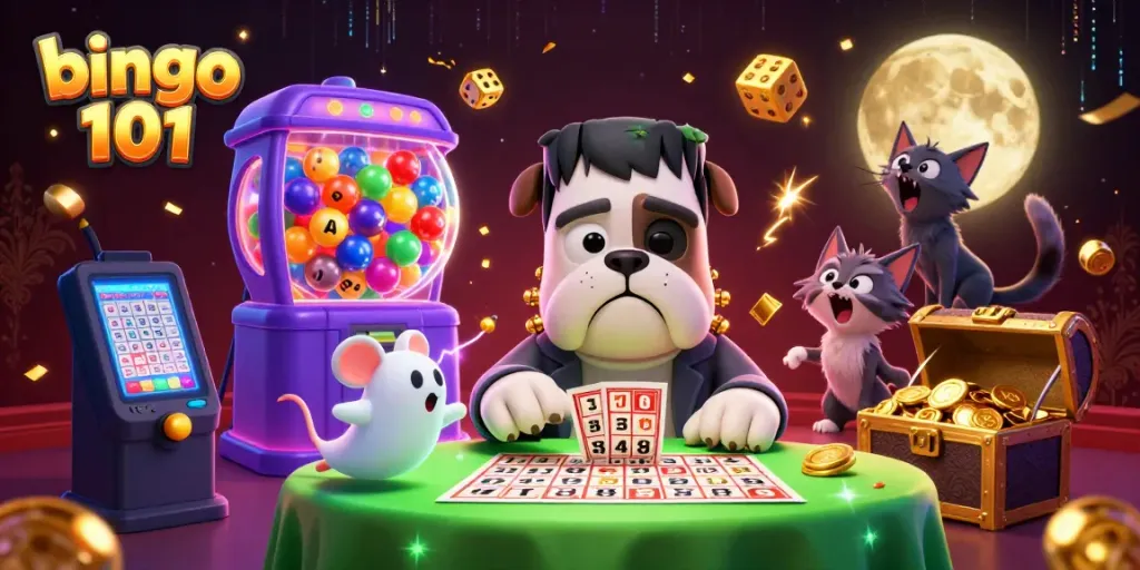 Menghadirkan pengalaman bingo 101 yang mendebarkan dengan karakter kartun unik, bola bingo, dan banyak hadiah berharga.