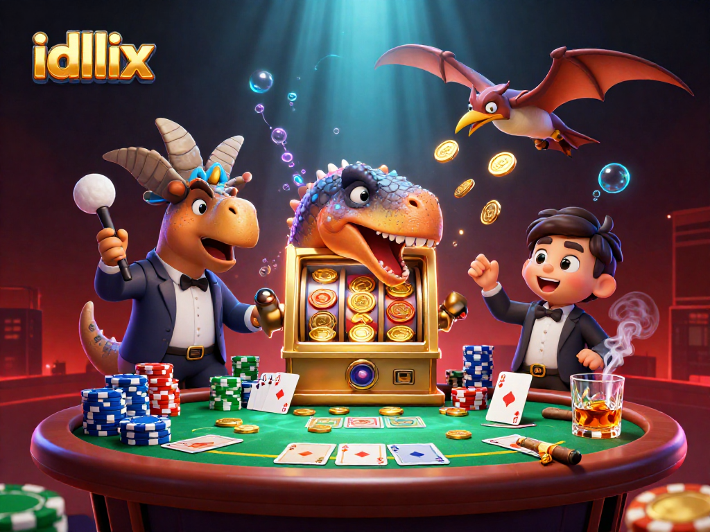 Mendorong keberuntungan dengan idlix, dinosaurus meraih jackpot di mesin slot berkilauan.