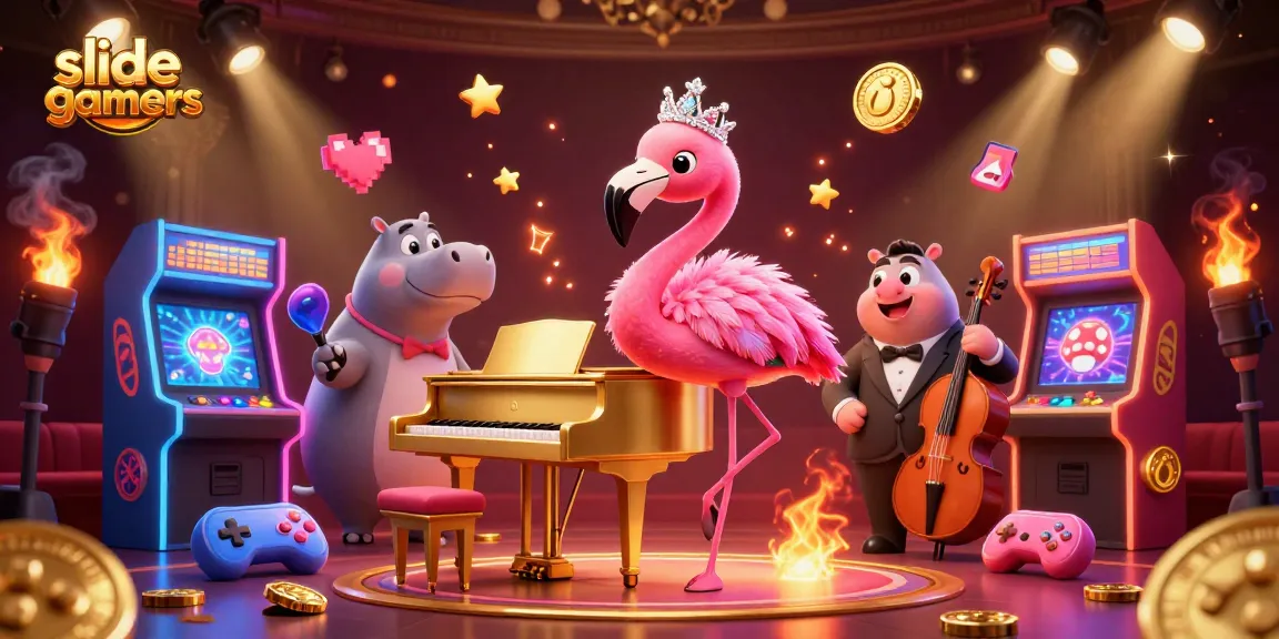 Experience thrilling gameplay with slidegamers, featuring colorful casino elements and vibrant characters.