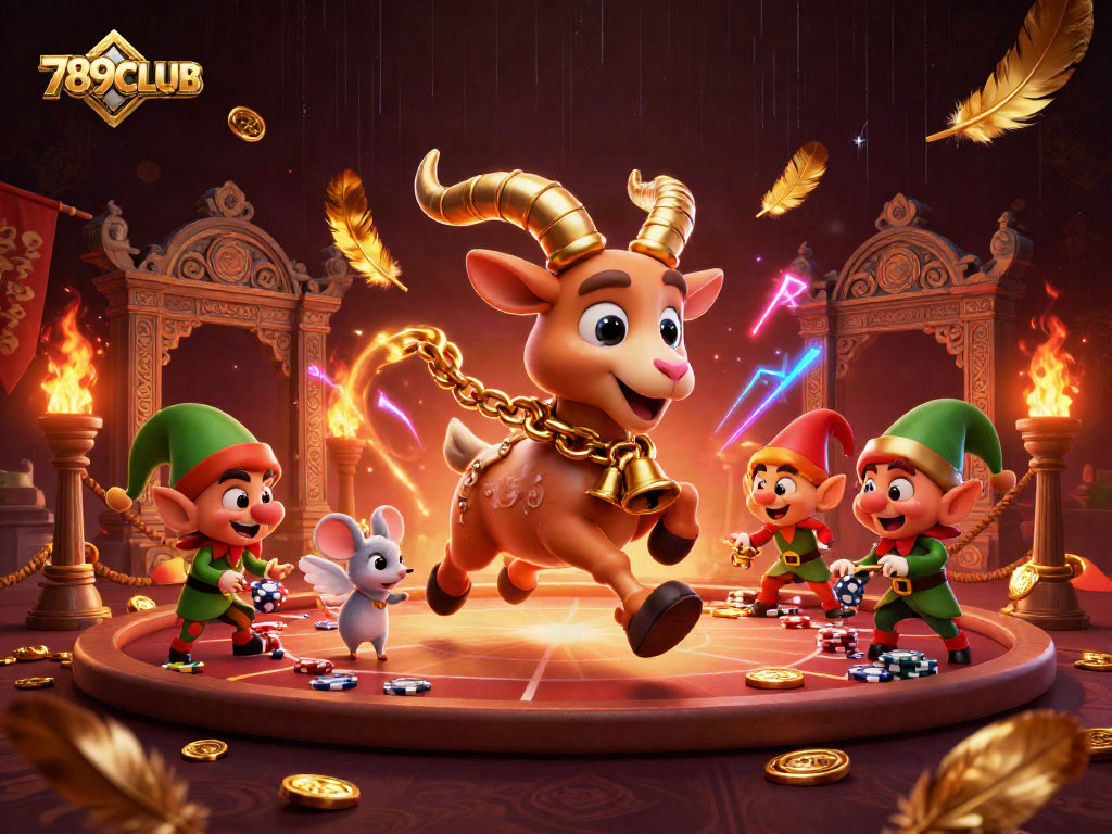 Experience the thrill at 789CLUB as Krampus and pals engage in festive casino chaos.