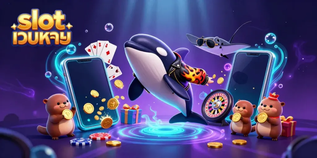 สนุกกับเกมคาสิโนกับ slot เว็บตรง พร้อมวาฬและปลาสิงโตในโลกใต้ทะเล