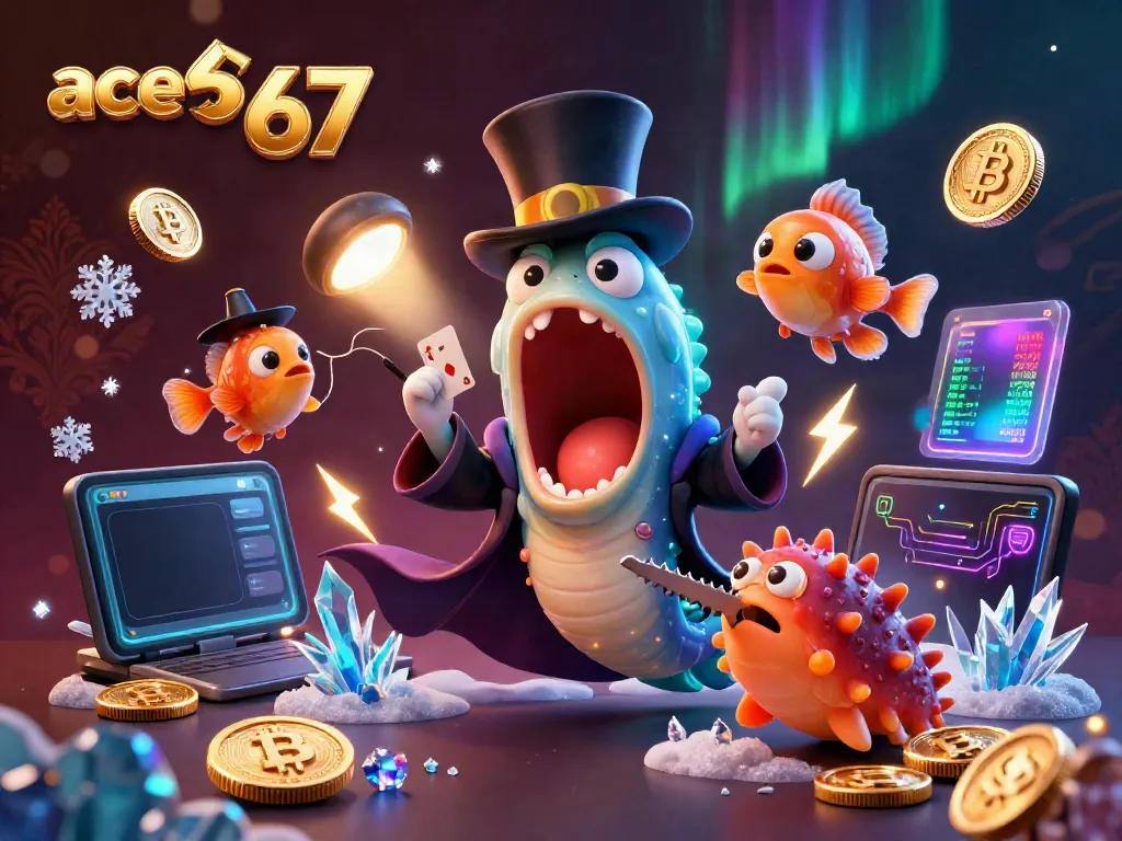 Experience ace67 with a deep-sea gamble featuring vibrant characters in a casino magic act.