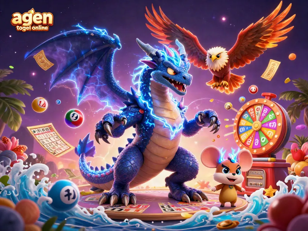 Engage in exhilarating agen togel online gaming with exciting lottery elements and vivid 3D characters.