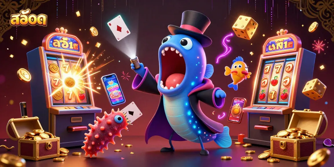 Experience the thrill of สล็อต with this magical casino scene featuring vibrant characters and dynamic elements.