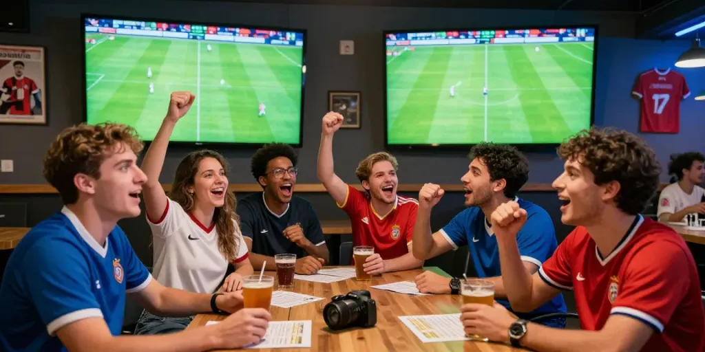 WWBOLA enthusiasts enjoying live betting at an exciting sports venue