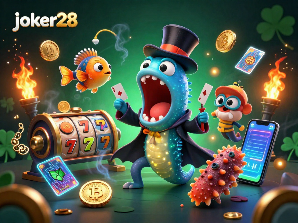 Joker28 menghadirkan slot gacor dengan karakter unik dalam ilustrasi 3D yang menakjubkan.