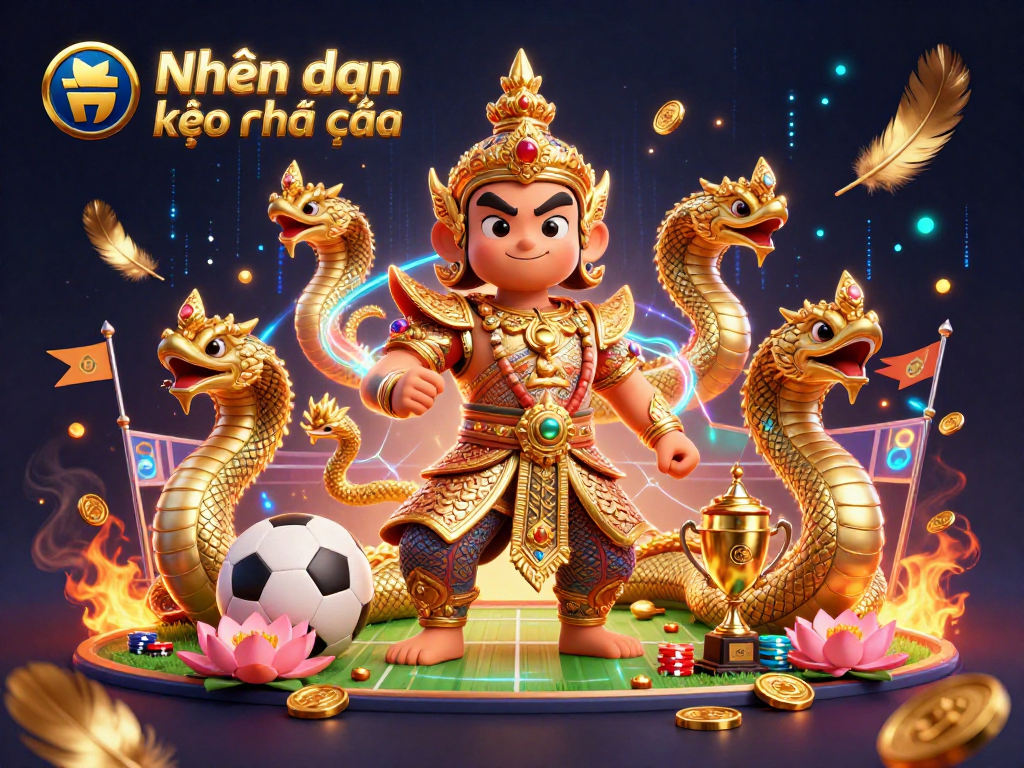 Place bets confidently with Nhận định kèo nhà cái in a vibrant, thematic 3D casino scene.