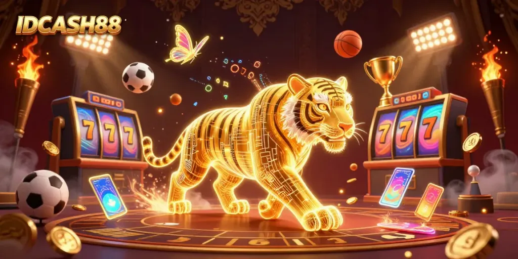 Play thrilling games at IDCASH88 with stunning graphics and engaging animations in a vibrant casino.