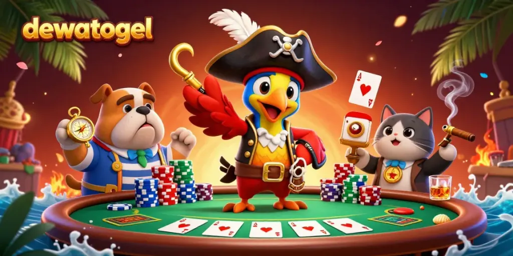 Dewatogel menyediakan pengalaman permainan yang menarik dengan karakter 3D dan elemen kasino yang kaya.