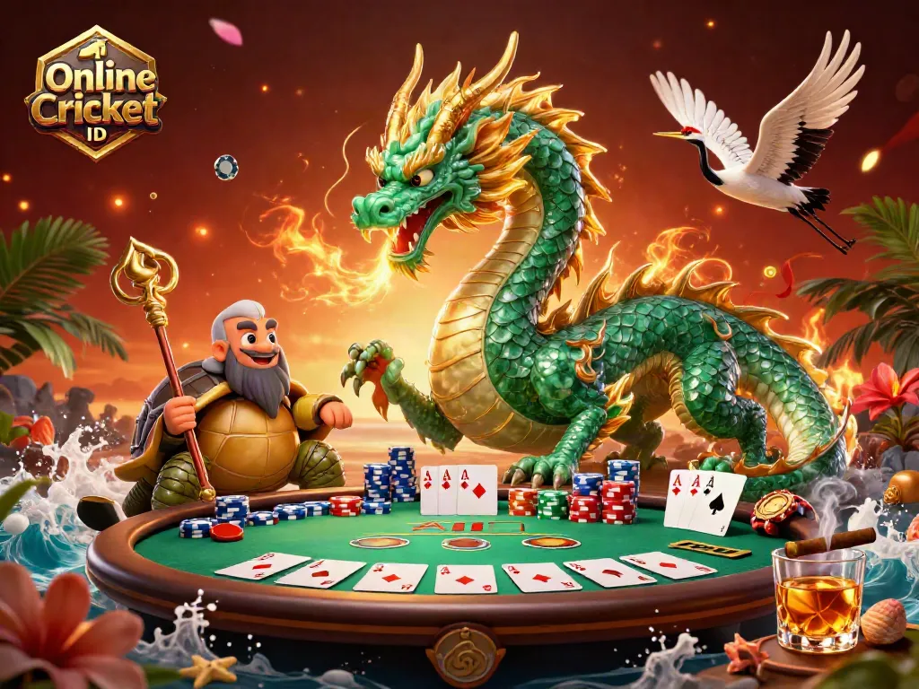 Engage in online cricket betting with a unique Online Cricket ID amidst vibrant gaming elements and rich visuals.