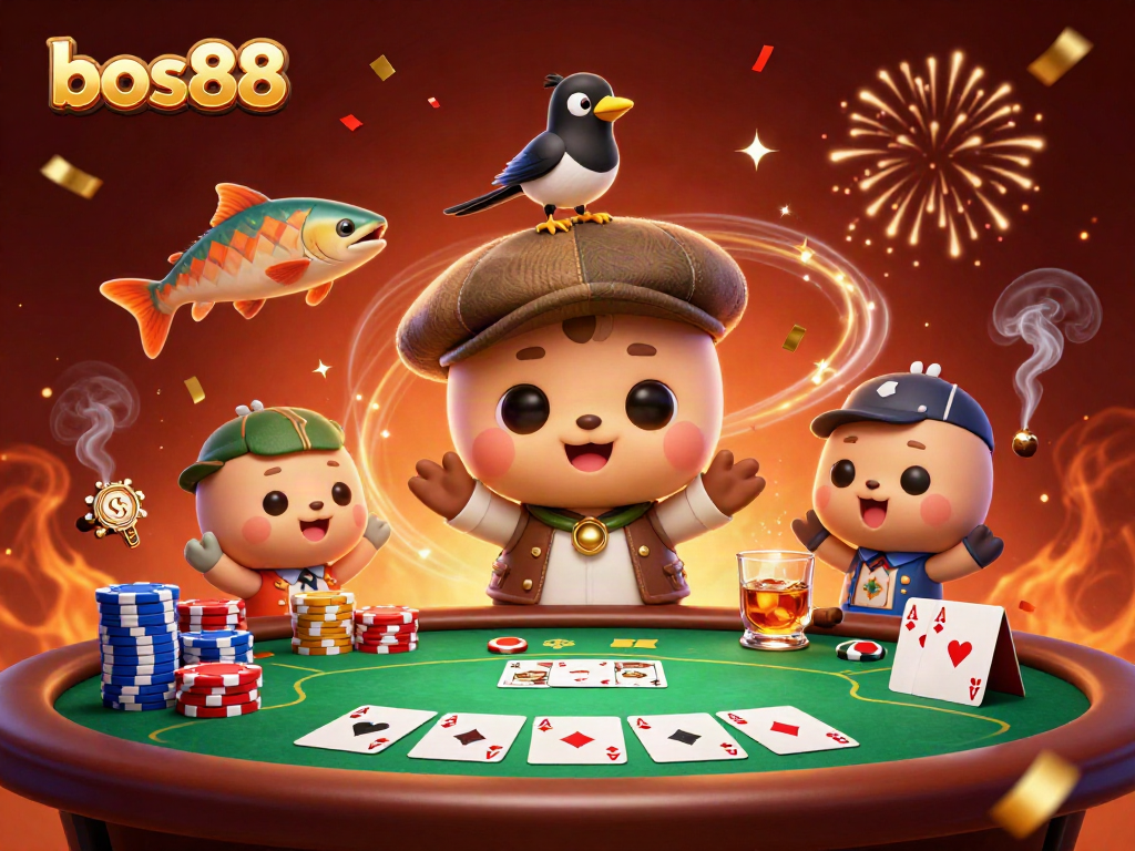 Menghadirkan bos88 dengan karakter kartun laut yang lucu dan ceria di kasino online yang penuh aksi.