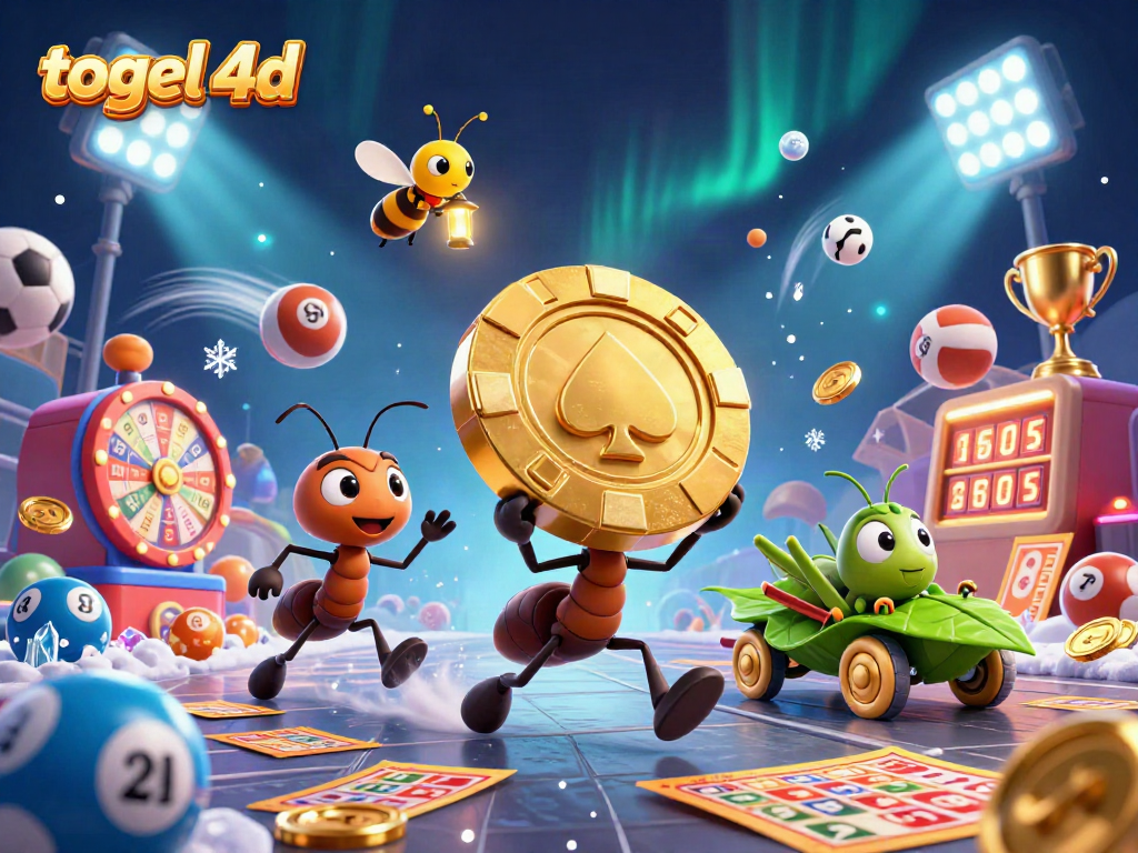 Experience the excitement of togel 4d with playful ants as they navigate a gambling heist!