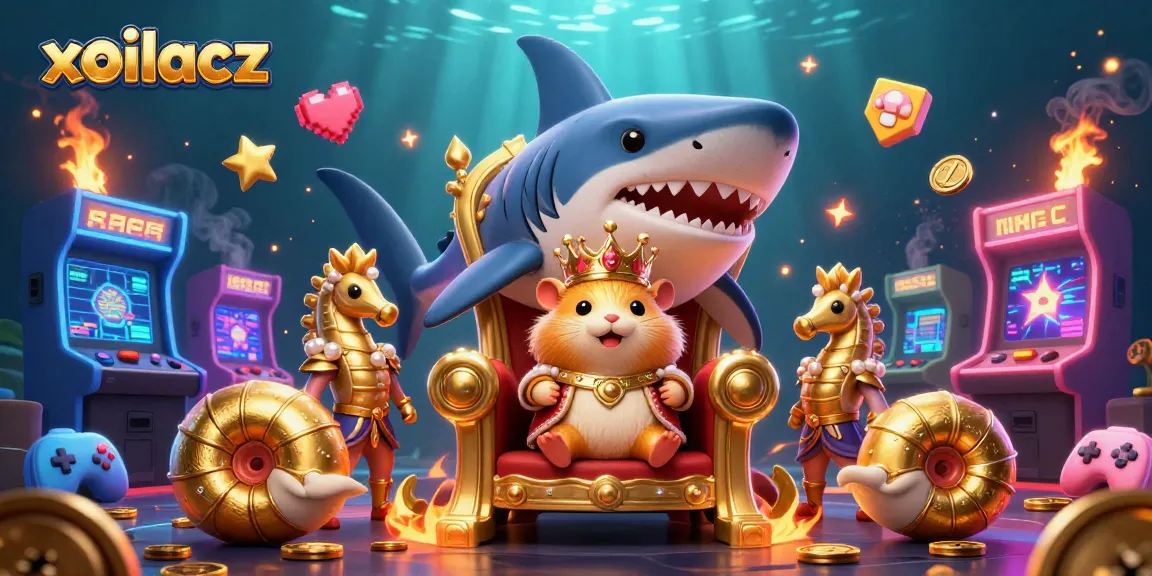 Experience the excitement of gambling with xoilacz as vibrant characters explore a dynamic casino-themed underwater world.