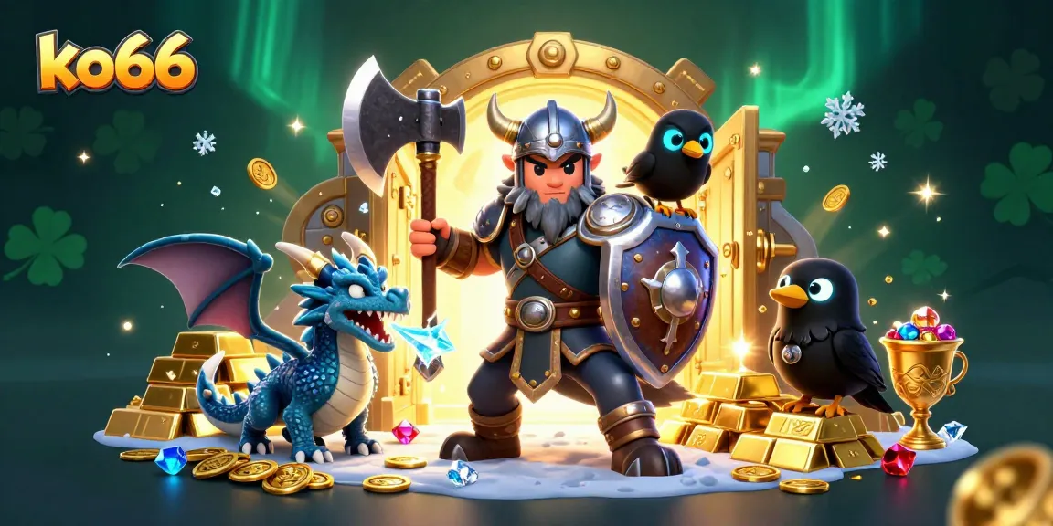 Engage in thrilling gameplay at KO66 with vibrant casino elements and colorful characters.