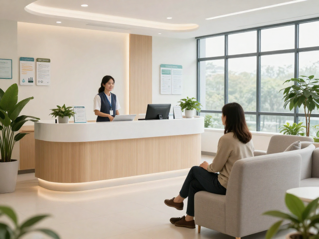 Psychiatric assessment near me in a welcoming health clinic, showcasing compassionate patient care during doctor consultations.