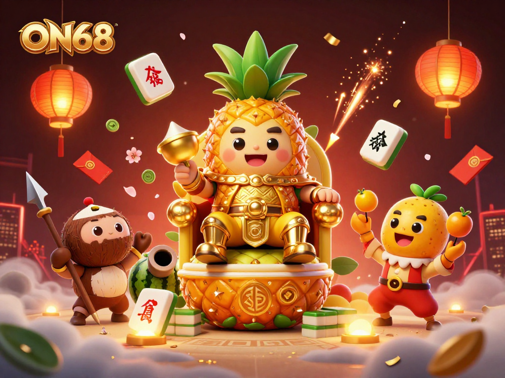 Experience thrilling adventures at ON68 with exciting characters and vibrant casino elements.