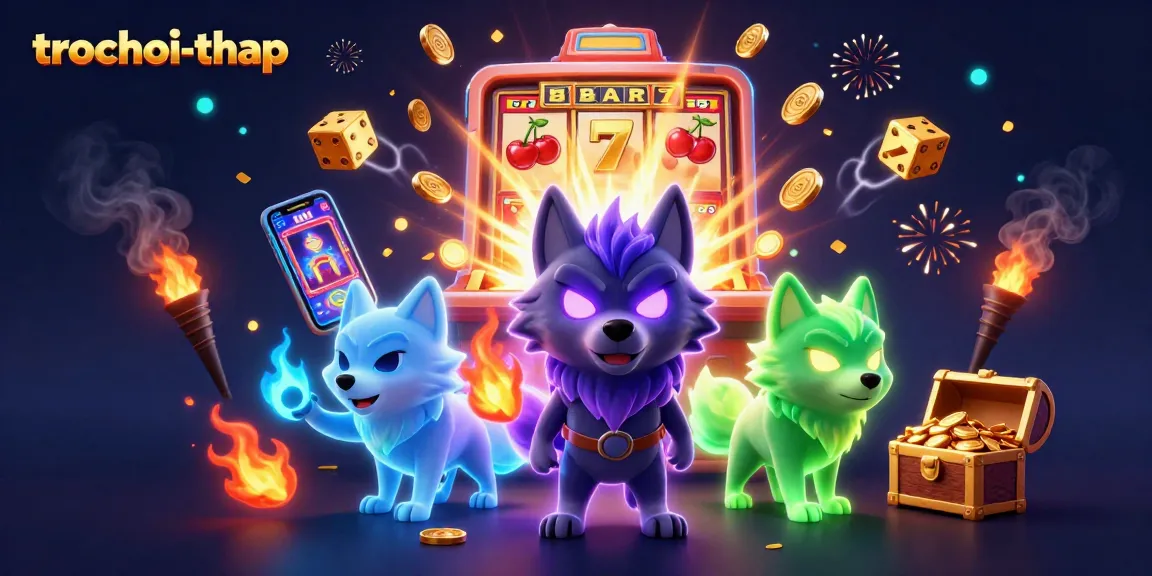 Play trochoi-thap online, experiencing thrilling wins with ghostly wolves and slot excitement.