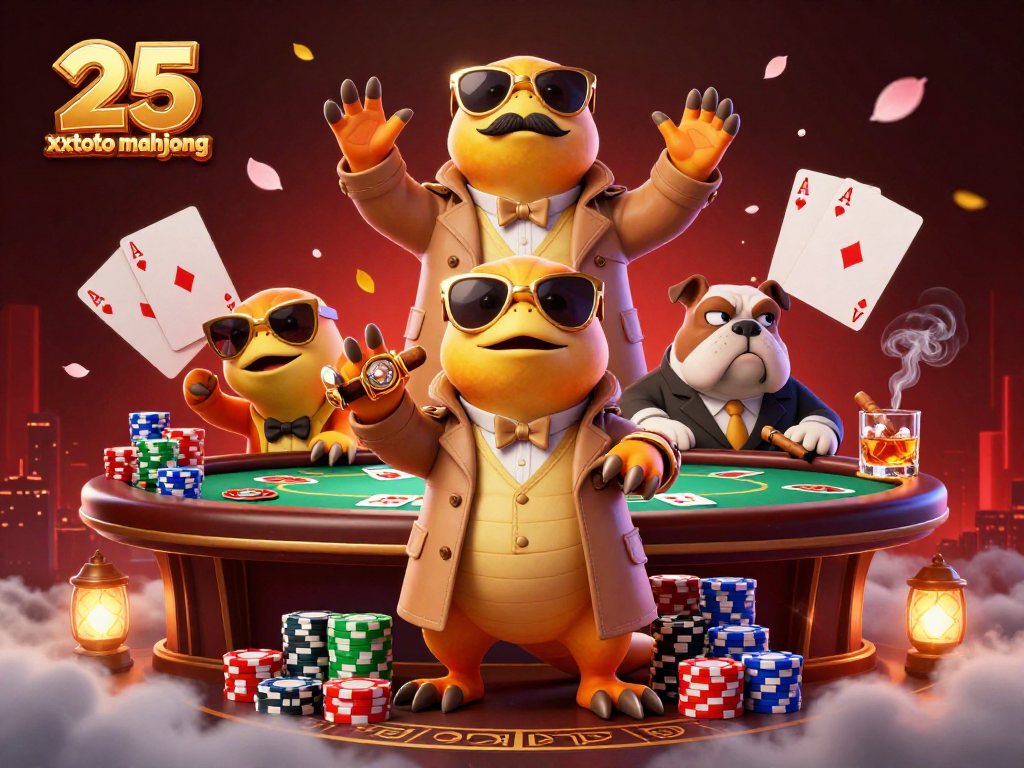 25 xxtoto mahjong, meramaikan suasana VIP dengan tiga raptor menyamar di kasino.