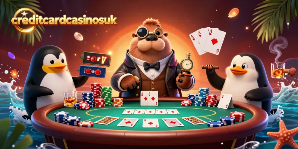 Engage in thrilling action at creditcardcasinosuk's vibrant poker table scene.