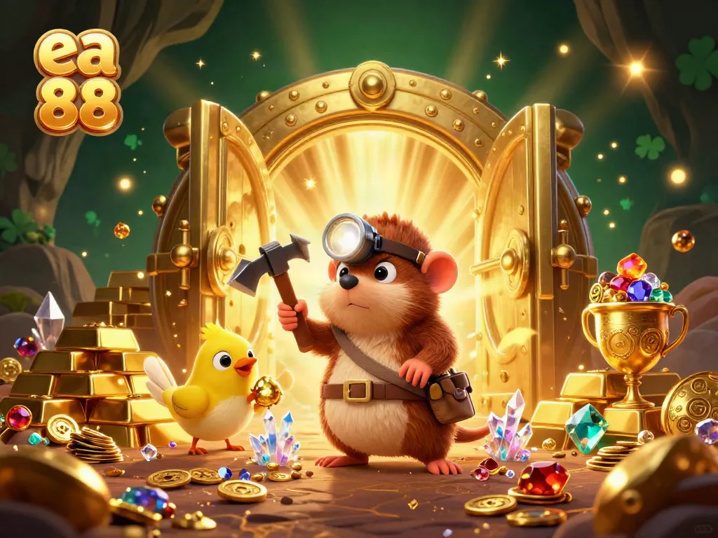 Win big with ea 88 as the mole uncovers treasure in a vibrant casino cave