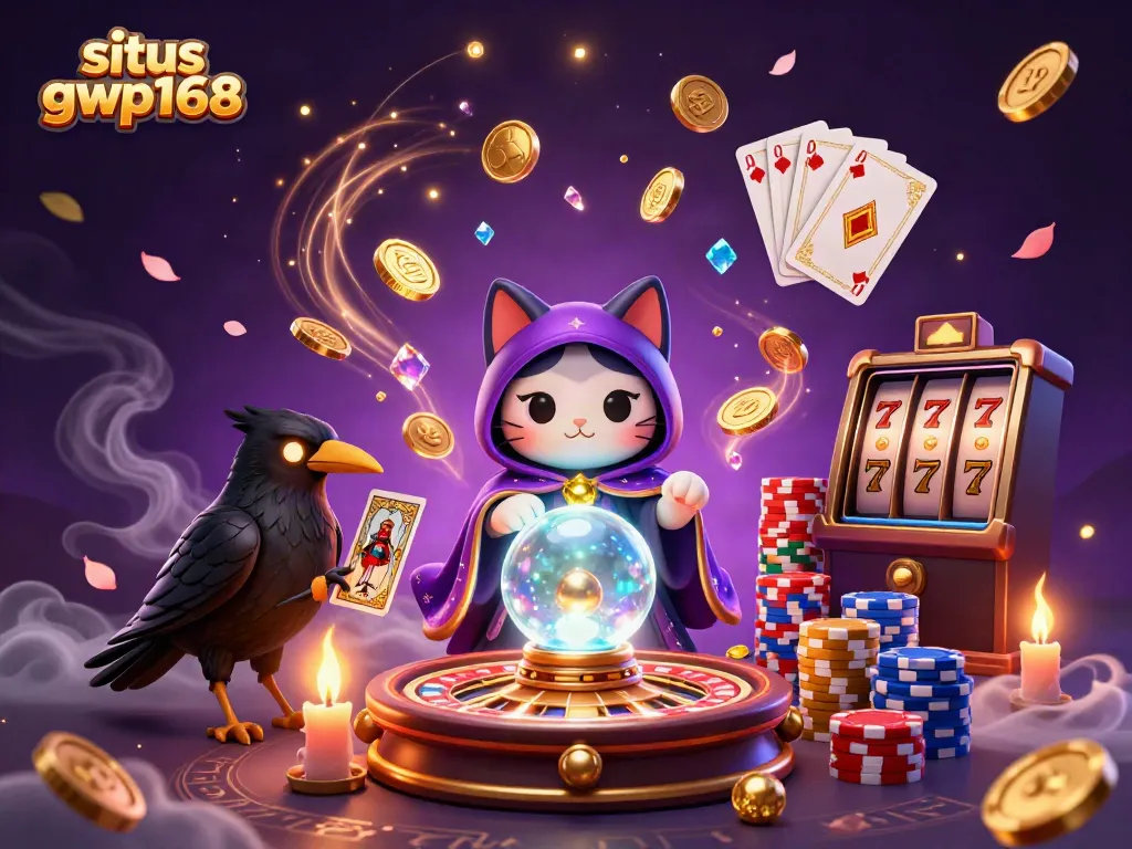Menangkan jackpot di situs gwp168 dengan ilustrasi kasino yang penuh warna dan mengesankan.