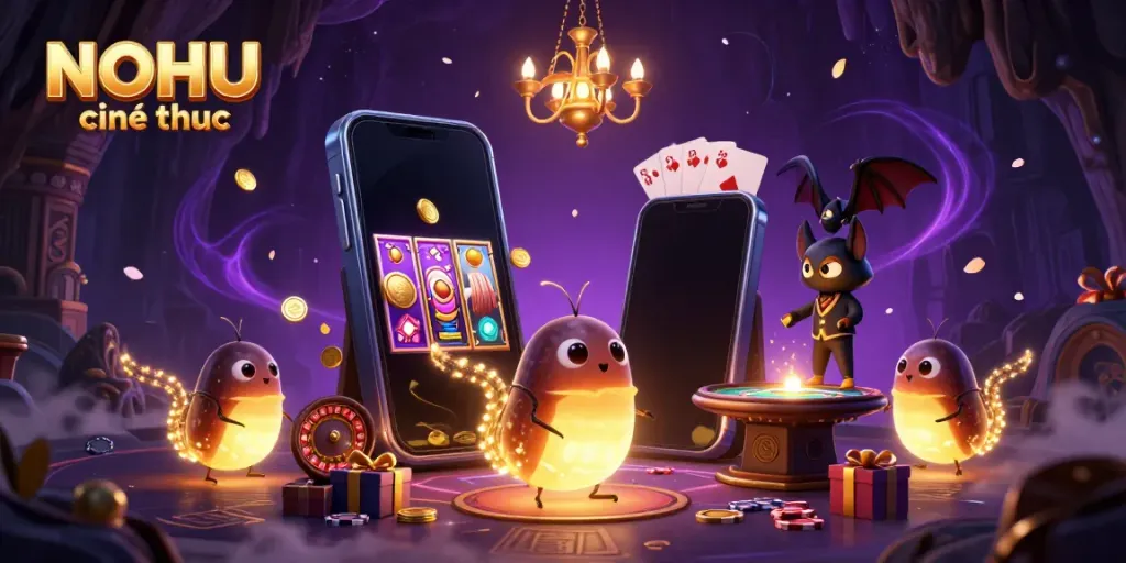Experience the thrill with NOHU chính thức as glowworms illuminate a magical casino adventure.