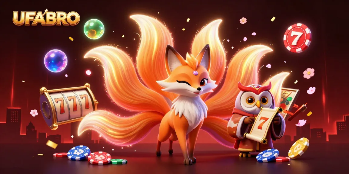 Bet on UFABRO and win with engaging slot games, surrounded by vibrant digital elements.