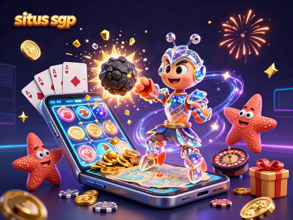 Mengasah strategi taruhan di situs sgp dengan gambar 3D dari karakter kasino interaktif.