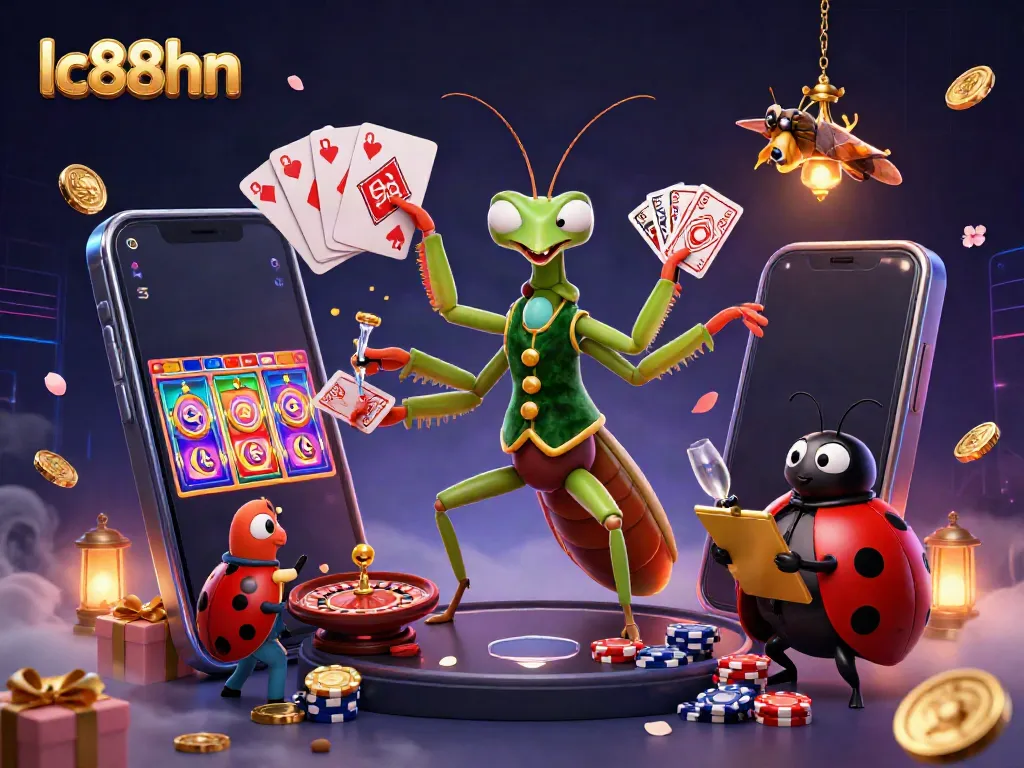 Engage with exciting gaming experiences at lc88hn, featuring lively characters and diverse casino elements.