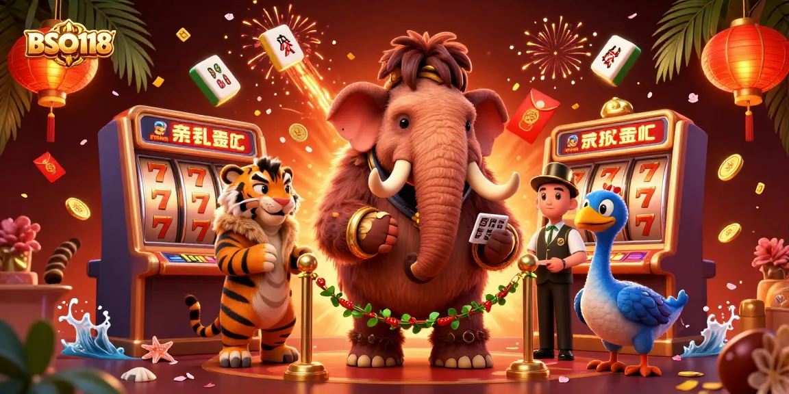 Engage with BSO118 by playing exciting slot machines amidst a vibrant casino atmosphere.