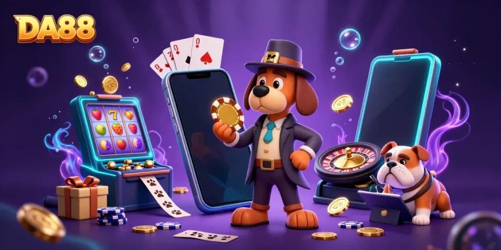 Engage with the DA88 slots adventure featuring furry detectives uncovering treasure clues.