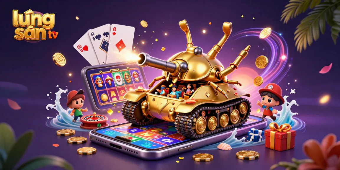 Engage with lương sơn tv's vibrant casino world showcased in a dynamic 3D illustration.