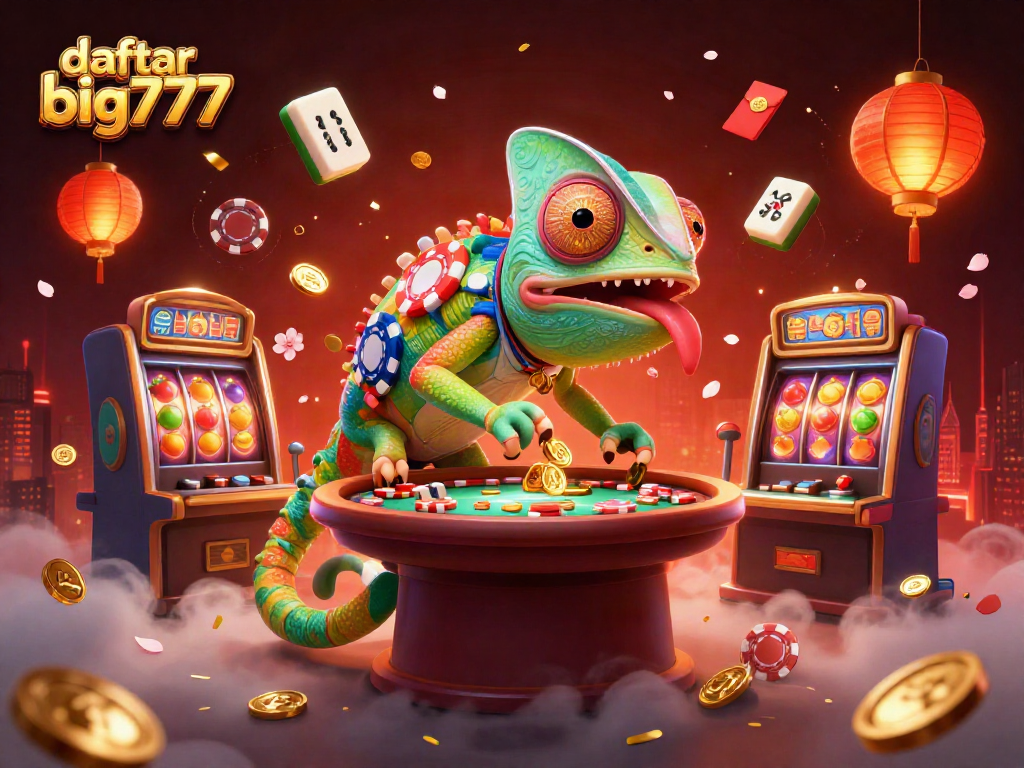 Mendaftar big777 dengan chameleon pemilik kasino yang unik dan elemen permainan meriah.